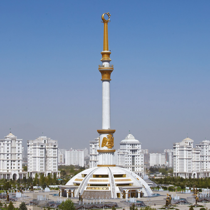 Illustration for article titled Turkmenistan's Astonishing Attempt To Build A City Of The Future